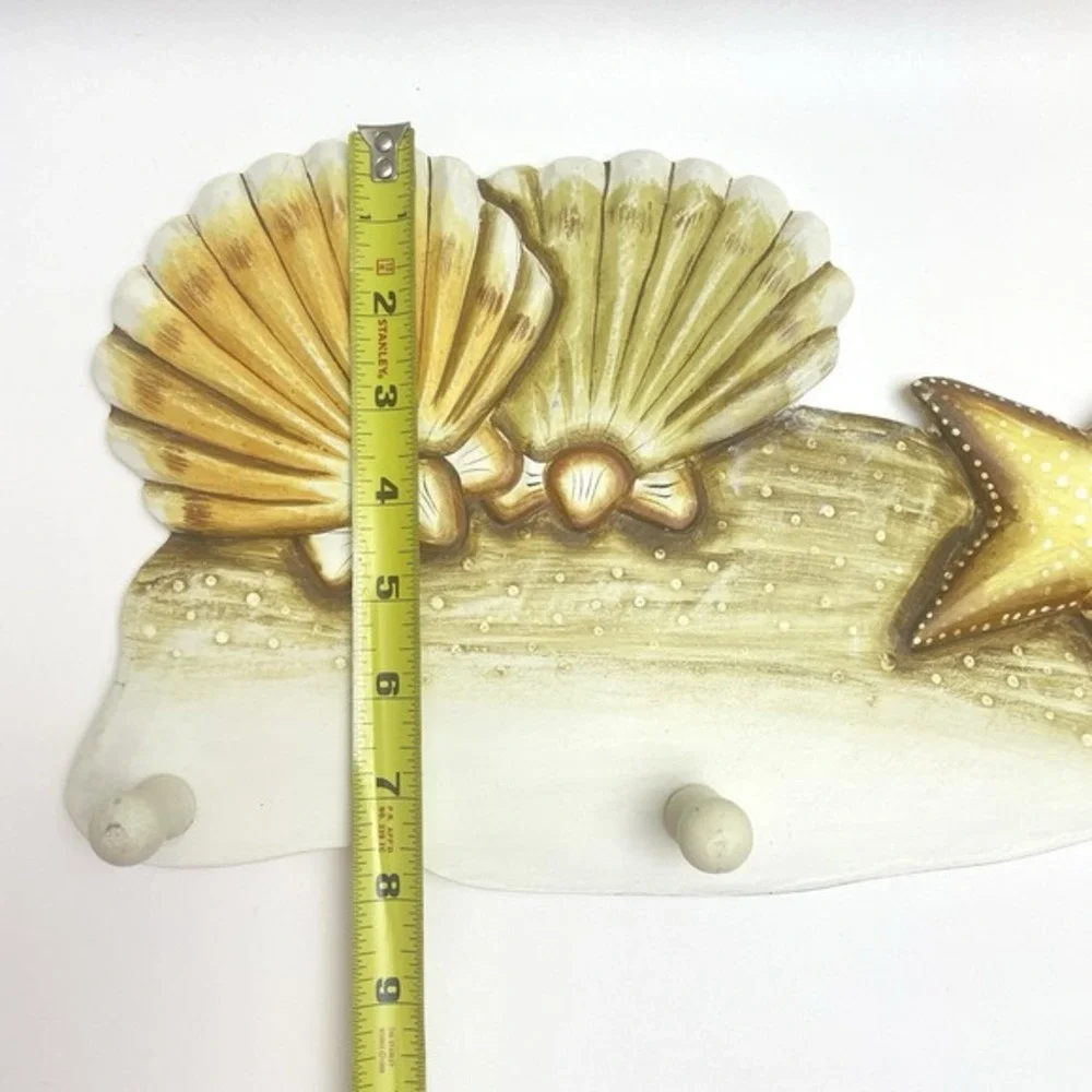 Nautical Seashell‎ Starfish Beach Theme Coat Rack Towel Hanger